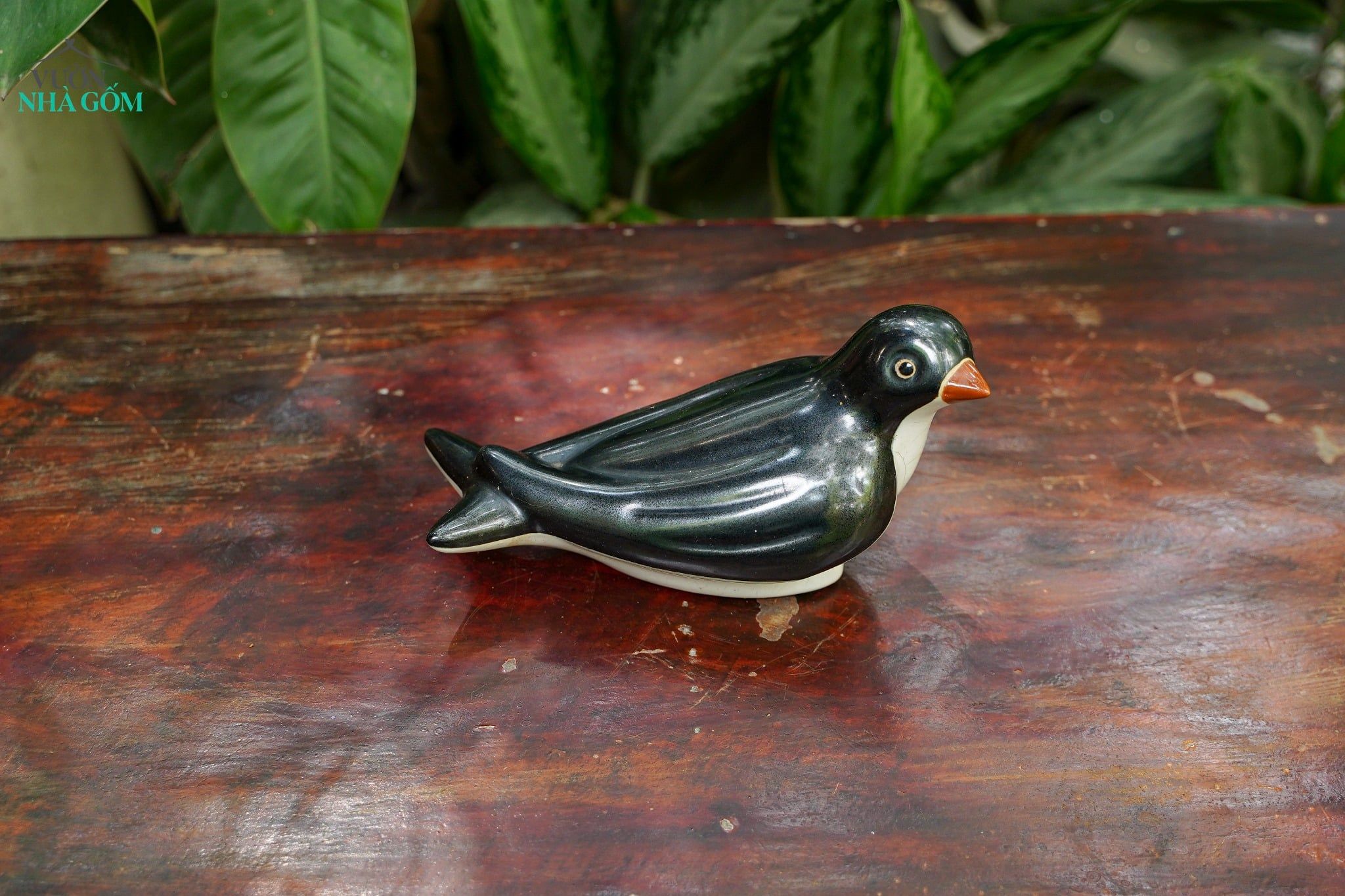  Tượng Thú Gốm Chim Én Trang Trí, Tượng Gốm, Quà Tặng Decor Sân Vườn, Size 20cm 
