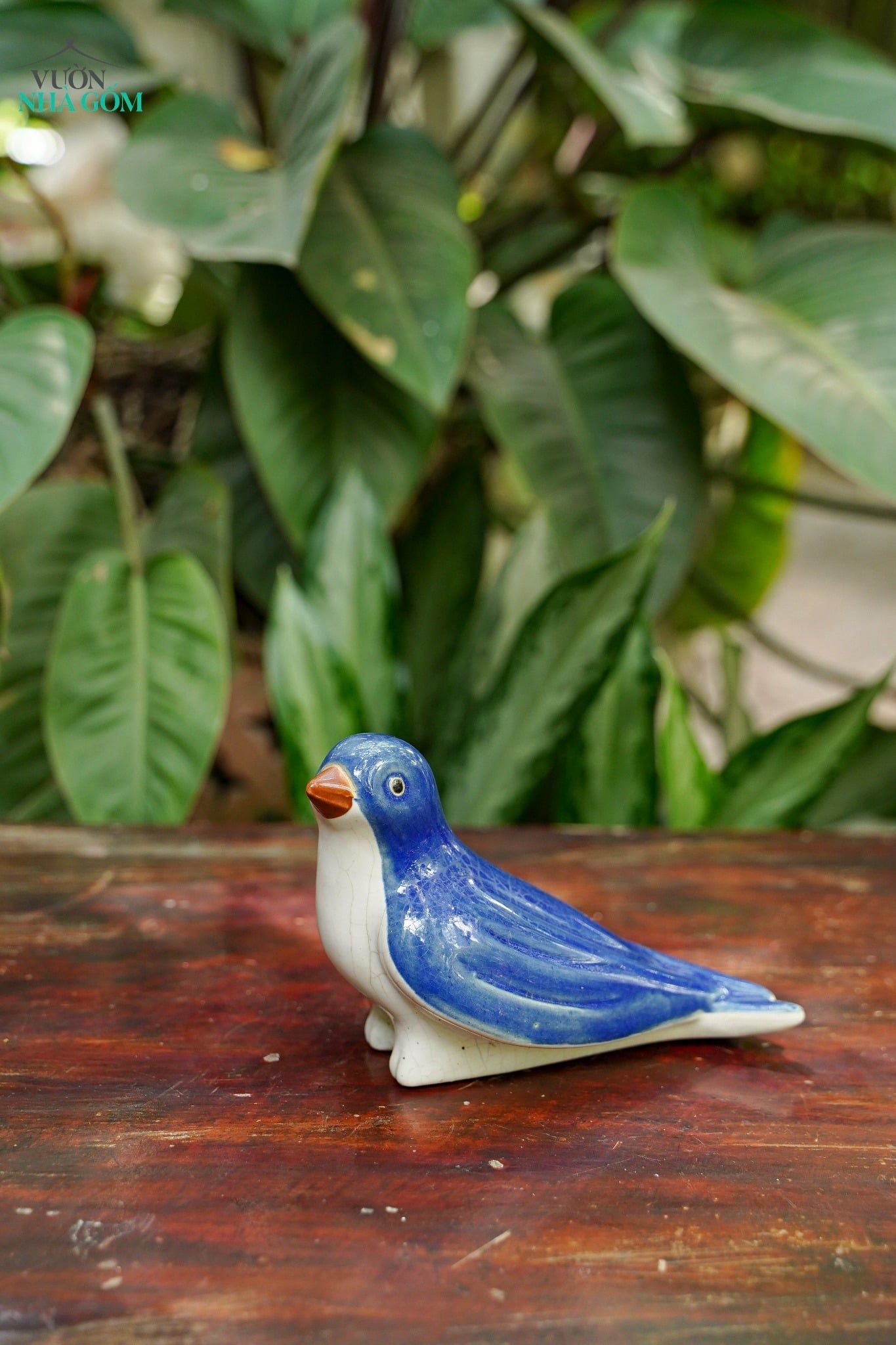  Tượng Thú Gốm Chim Én Trang Trí, Tượng Gốm, Quà Tặng Decor Sân Vườn, Size 20cm 