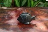  Tượng Thú Gốm Cá Dẹp Đen, Thú Gốm Trang Trí Hòn Non Bộ, Sân Vườn, Quà Tặng Trang Trí. 
