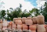  Chậu Sọc Đũa Gốm Đất Nung, Chậu Gốm Trồng Cây Sân Vườn, Chậu Đất Nung. 