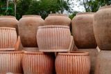  Chậu Sọc Đũa Gốm Đất Nung, Chậu Gốm Trồng Cây Sân Vườn, Chậu Đất Nung. 