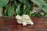 Tượng Thú Con Rùa Gốm Trắng, Thú Gốm Trang Trí, Decor Hòn Non Bộ, Quà Tặng. 