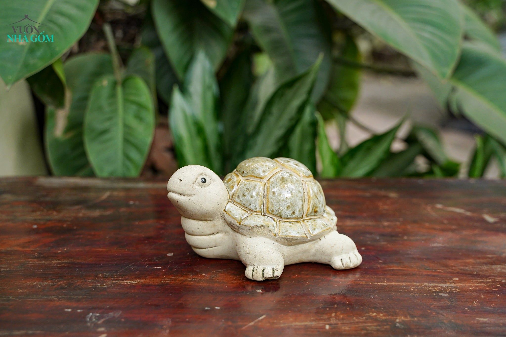  Tượng Thú Con Rùa Gốm Trắng, Thú Gốm Trang Trí, Decor Hòn Non Bộ, Quà Tặng. 