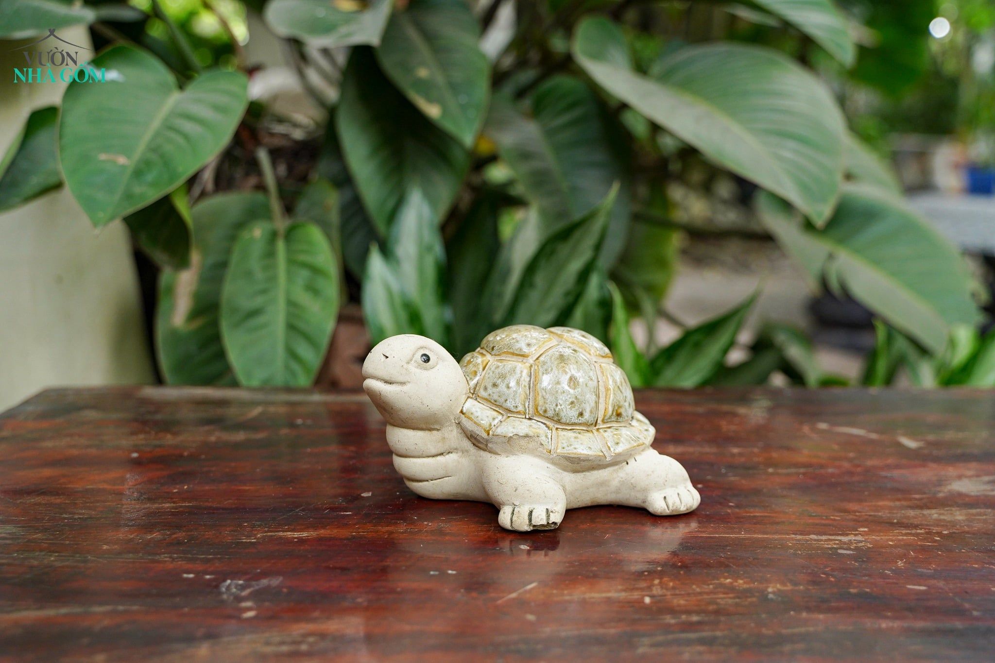  Tượng Thú Con Rùa Gốm Trắng, Thú Gốm Trang Trí, Decor Hòn Non Bộ, Quà Tặng. 