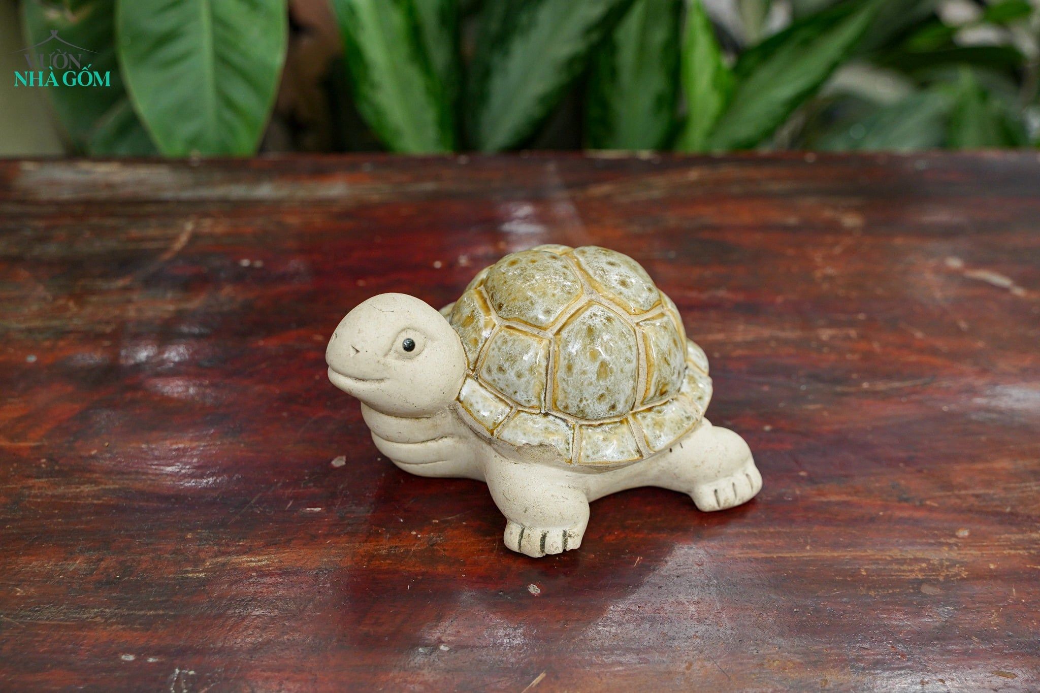  Tượng Thú Con Rùa Gốm Trắng, Thú Gốm Trang Trí, Decor Hòn Non Bộ, Quà Tặng. 