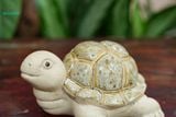  Tượng Thú Con Rùa Gốm Trắng, Thú Gốm Trang Trí, Decor Hòn Non Bộ, Quà Tặng. 