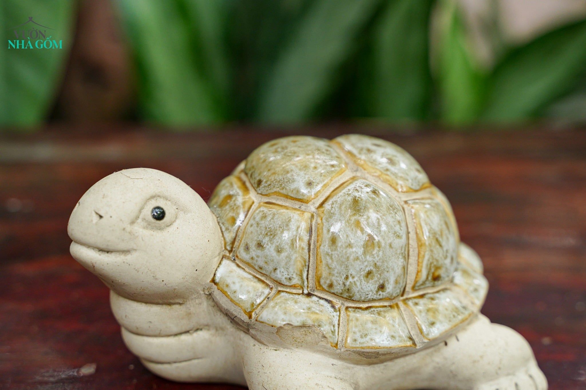  Tượng Thú Con Rùa Gốm Trắng, Thú Gốm Trang Trí, Decor Hòn Non Bộ, Quà Tặng. 