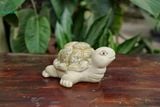  Tượng Thú Con Rùa Gốm Trắng, Thú Gốm Trang Trí, Decor Hòn Non Bộ, Quà Tặng. 