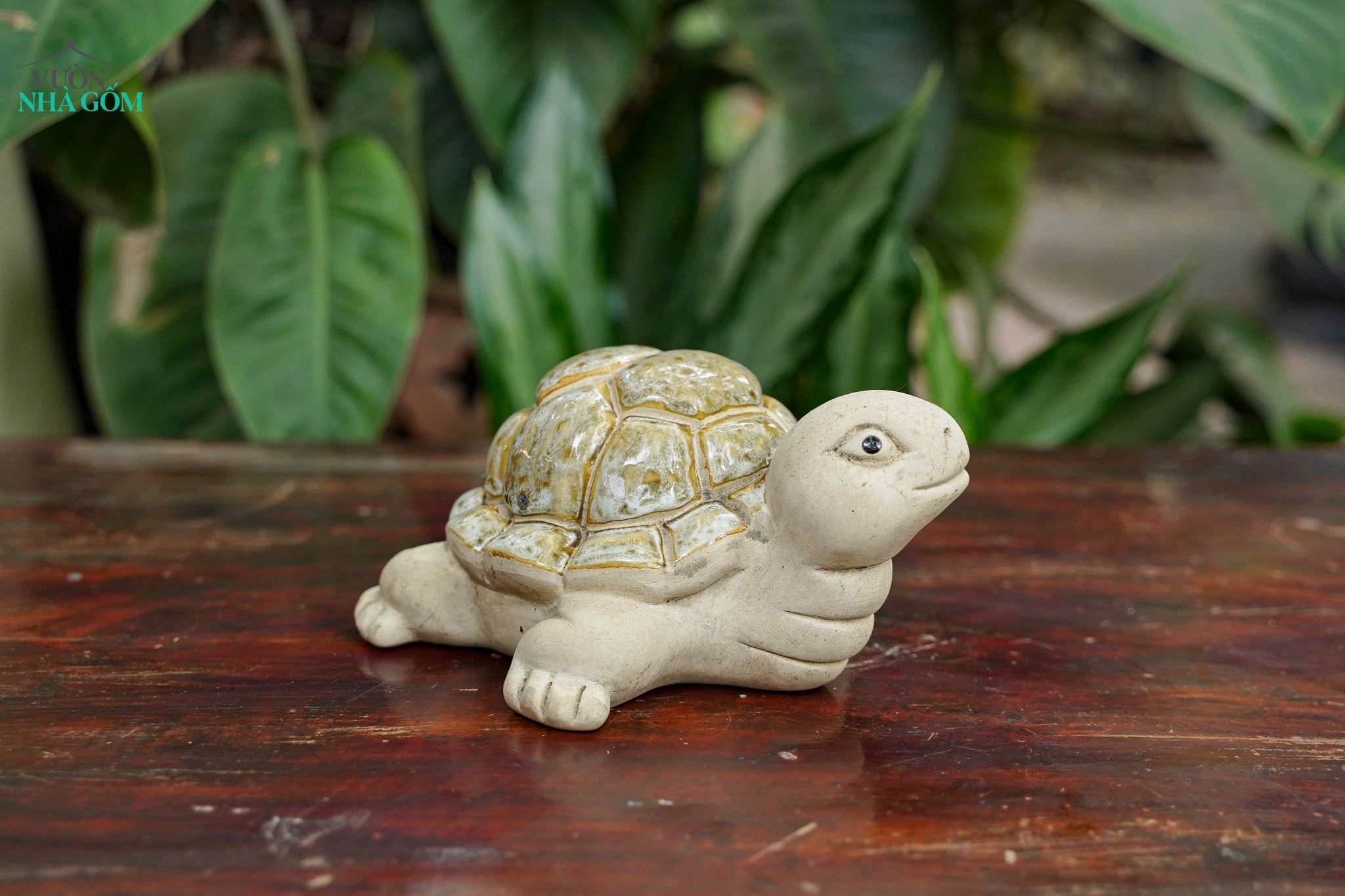  Tượng Thú Con Rùa Gốm Trắng, Thú Gốm Trang Trí, Decor Hòn Non Bộ, Quà Tặng. 