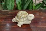  Tượng Thú Con Rùa Gốm Trắng, Thú Gốm Trang Trí, Decor Hòn Non Bộ, Quà Tặng. 