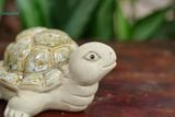 Tượng Thú Con Rùa Gốm Trắng, Thú Gốm Trang Trí, Decor Hòn Non Bộ, Quà Tặng. 