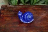  Tượng Thú Gốm Ốc Sên Men Xanh Cobalt, Thú Gốm Trang Trí Hòn Non Bộ, Tượng Gốm Nam Bộ. 