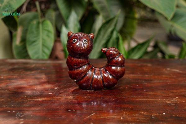  Tượng Thú Gốm Con Sâu Vui Vẻ, Thú Gốm Nam Bộ, Trang Trí Sân Vườn, Quà Tặng Ngộ Nghĩnh. 