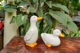  Tượng Thú Gốm, Vịt Gốm Trắng, Quà Tặng Bạn Bè, Decor Không Gian. 