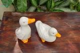  Tượng Thú Gốm, Vịt Gốm Trắng, Quà Tặng Bạn Bè, Decor Không Gian. 