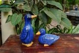  Tượng Thú Gốm, Vịt Gốm Đầu Xanh Cobalt, Quà Tặng Bạn Bè, Decor Không Gian. 