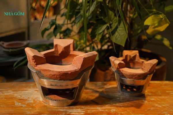  Bếp Lò Nhôm Đất Đỏ - Gốm Nam Bộ - Nhiều Size Lựa Chọn - Bếp Nấu Củi Truyền Thống. 