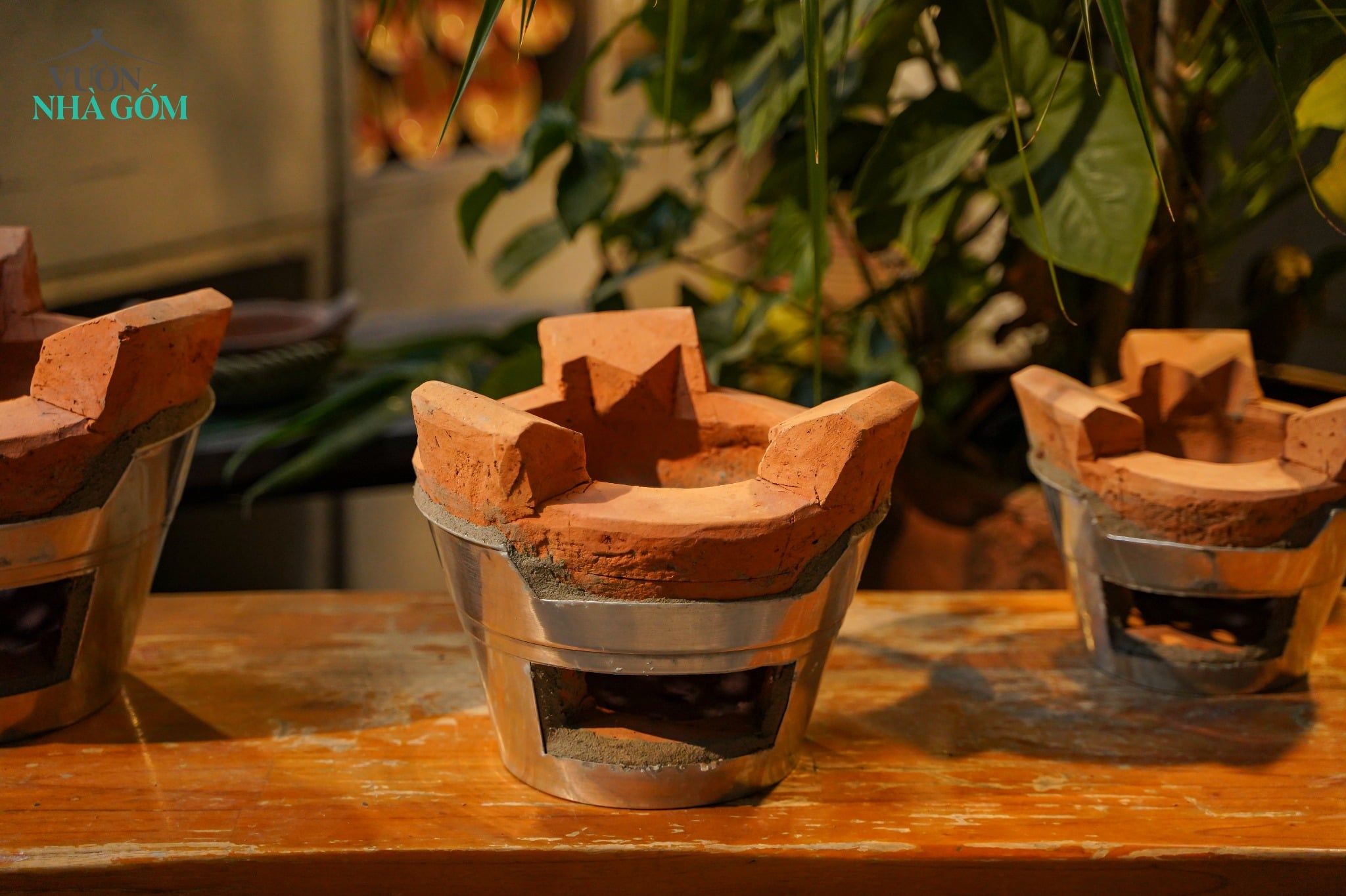  Bếp Lò Nhôm Đất Đỏ - Gốm Nam Bộ - Nhiều Size Lựa Chọn - Bếp Nấu Củi Truyền Thống. 