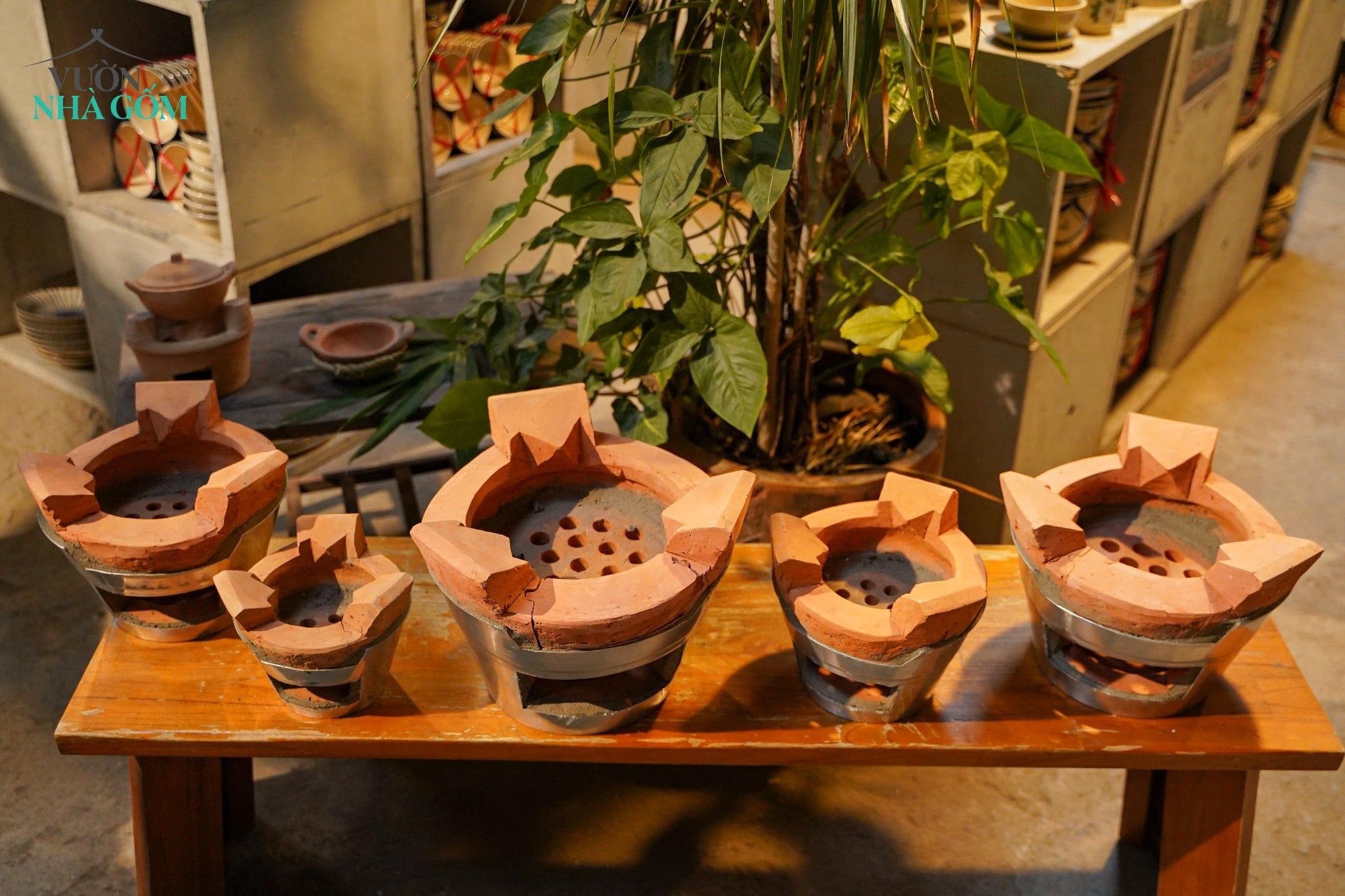  Bếp Lò Nhôm Đất Đỏ - Gốm Nam Bộ - Nhiều Size Lựa Chọn - Bếp Nấu Củi Truyền Thống. 