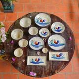  CBLX, Chén Cơm Vẽ Gà - Chén Bát Hiện Đại - Bát Cơm -R12cm. 