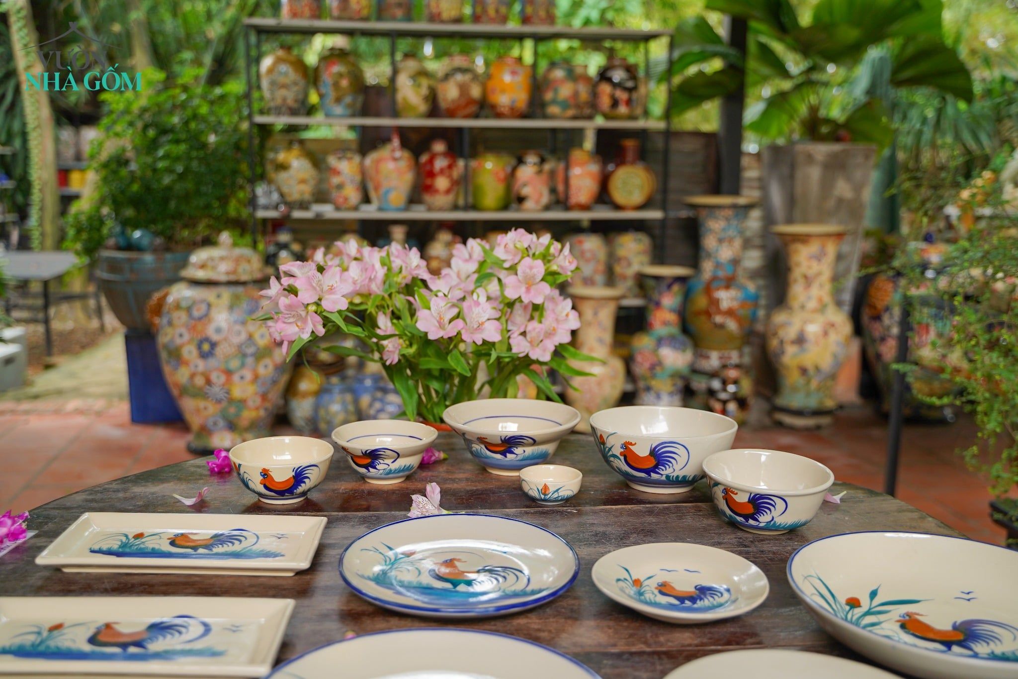  CBLX, Dĩa Nhỏ 16cm Vẽ Gà - Chén Bát Hiện Đại - Đĩa Đựng Đồ Ăn. 