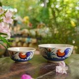  CBLX, Tô Cơm Vẽ Gà - Chén Bát Hiện Đại - Tô Ăn Bún, Tô Phở - R14cm| R18cm. 