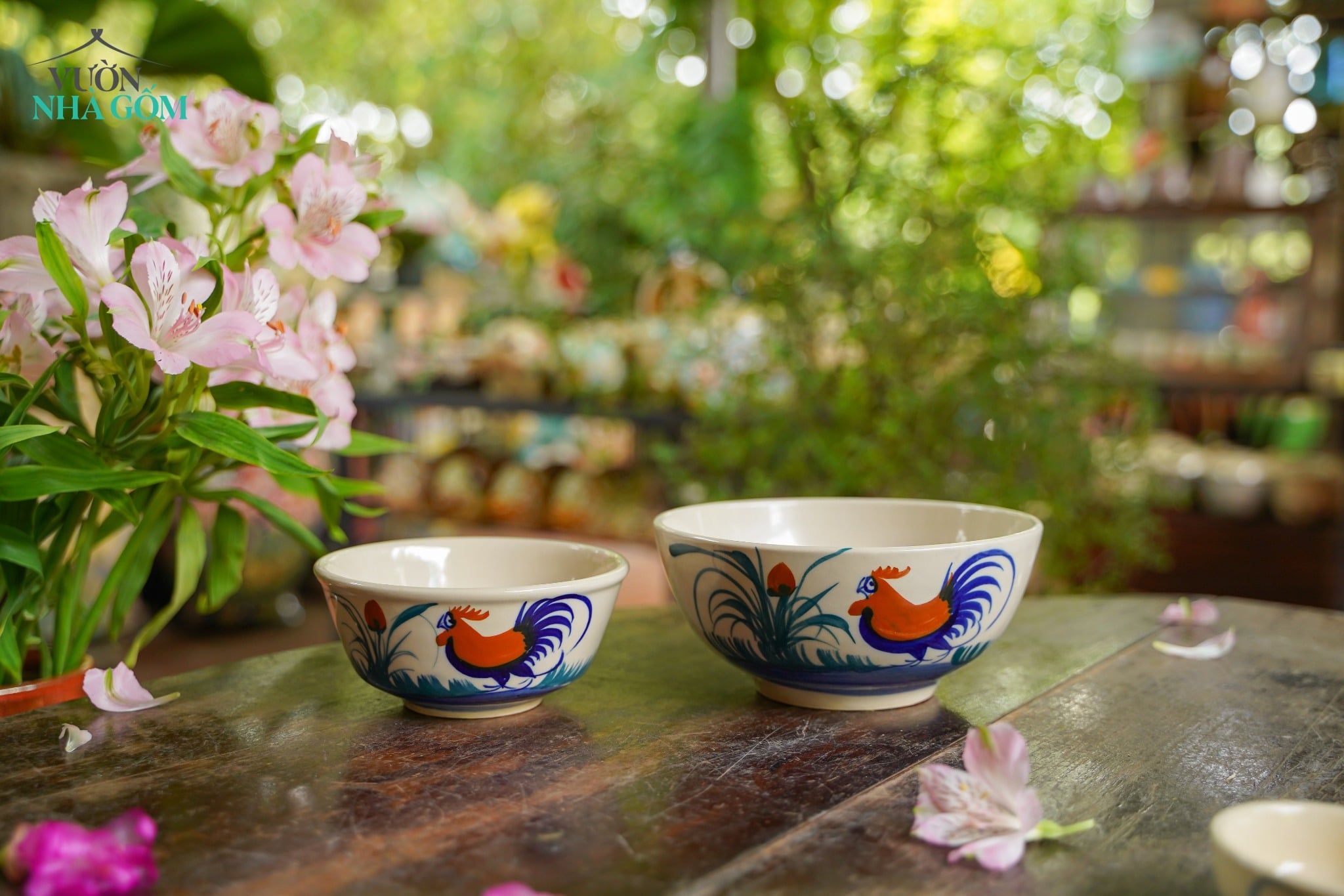  CBLX, Tô Cơm Vẽ Gà - Chén Bát Hiện Đại - Tô Ăn Bún, Tô Phở - R14cm| R18cm. 