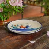  CBLX, Dĩa Dẹt Lớn Vẽ Gà - Chén Bát Hiện Đại - Đĩa Salad, Dĩa Đựng Rau - R22 | R25 | R27 | R30 