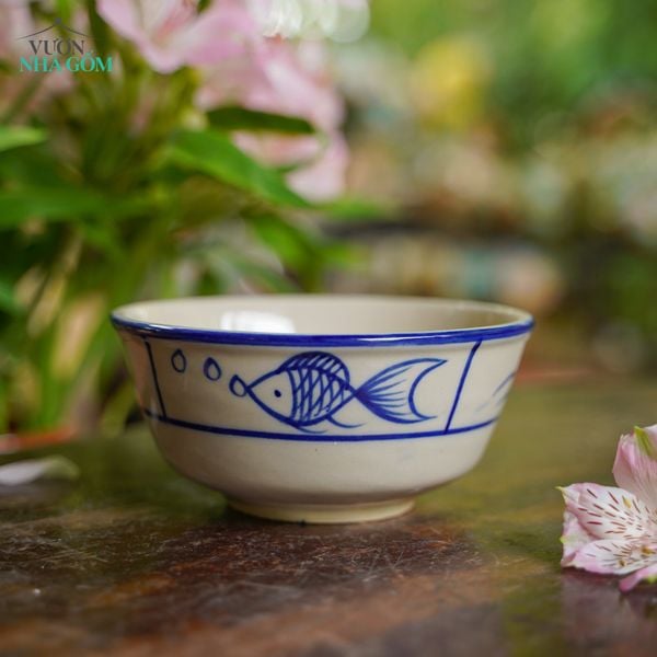  CBLX, Tô Cơm Vẽ Gà - Chén Bát Hiện Đại - Tô Ăn Bún, Tô Phở - R14cm| R18cm. 