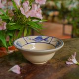  CBLX, Chén Chiết Yêu Vẽ Gà - Chén Bát Hiện Đại - Tô Chiết Yêu - R13cm| R17cm. 