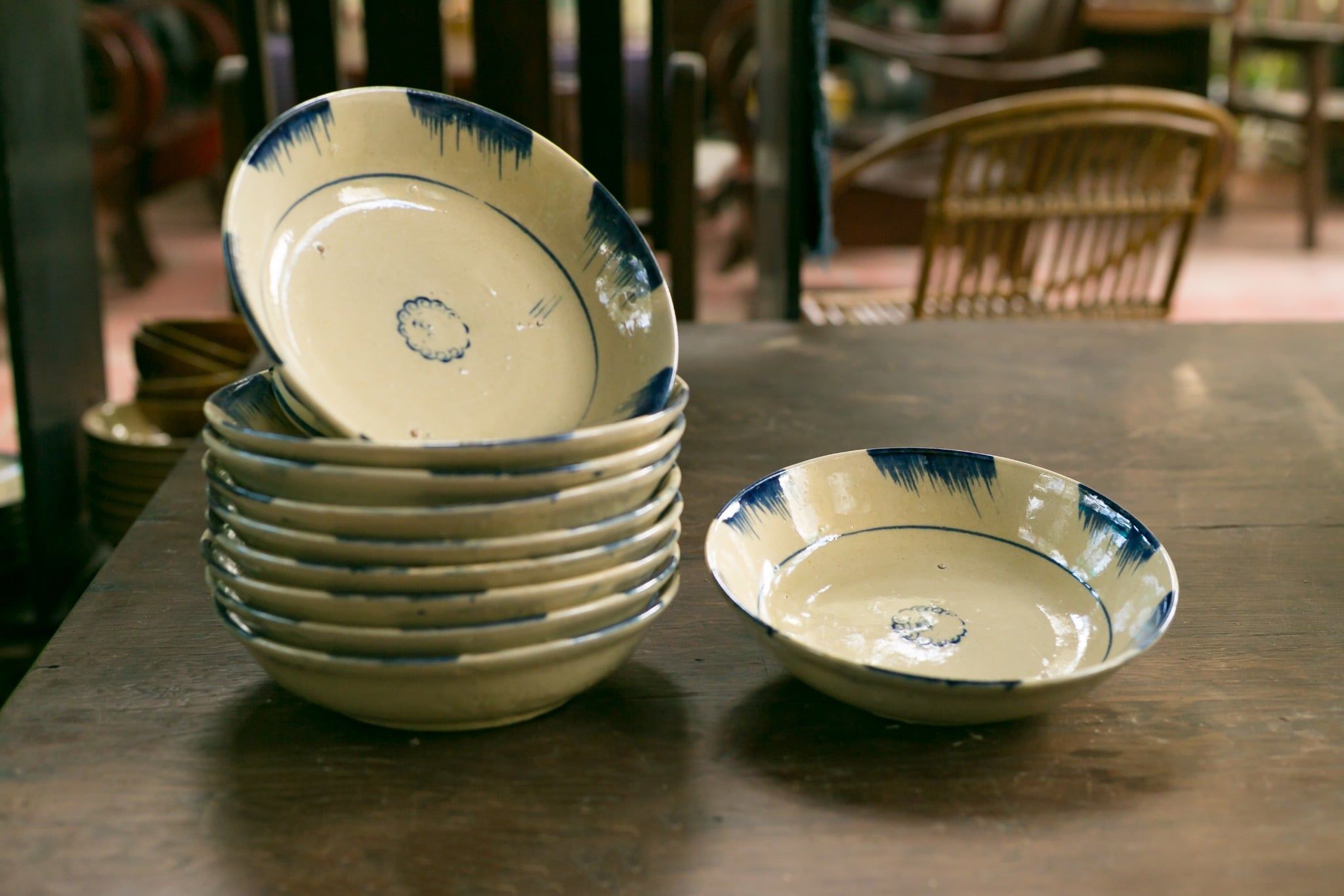  Dĩa hảo phết xanh - Lò gas, chén bát Lái Thiêu, R20xC5-9907h1o061 