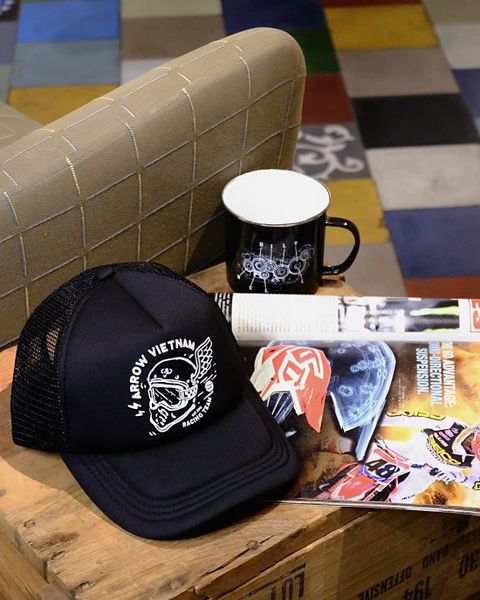 Nón trucker Raw đen V2