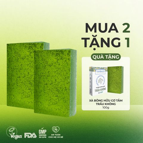 [MUA 2 TẶNG 1] XÀ BÔNG TRẦU KHÔNG