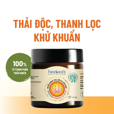 Muối Xông Trị Liệu & Làm Đẹp Thải Độc, Thanh Lọc, Khử Khuẩn - 100Gram