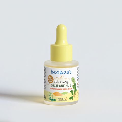 Dầu Dưỡng Thuần Chay Squalane Mù U Cấp Ẩm - Căng Bóng - Mờ Thâm Nám - Phục Hồi Da Và Tóc 20ML