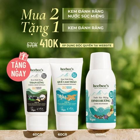[MUA 2 TẶNG 1] BỘ CHĂM SÓC RĂNG MIỆNG