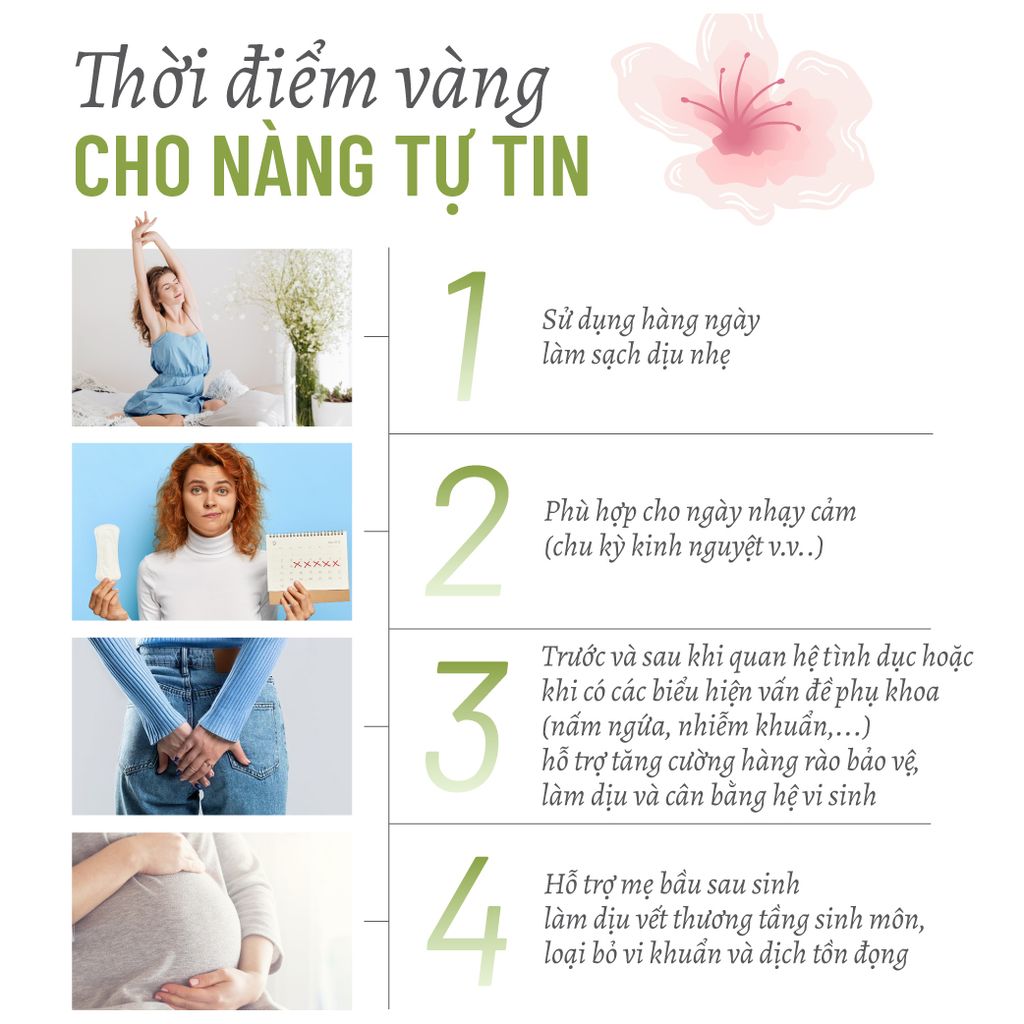 Bọt Vệ Sinh Rau Má Khổ Qua Rừng Thuần Chay Làm Sạch Khuẩn, Kháng Viêm, Khử Mùi 100ML