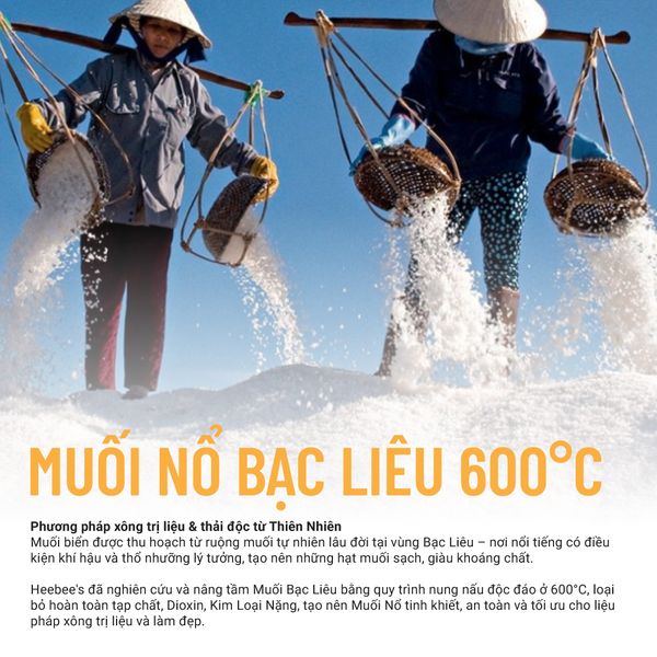Muối Xông Trị Liệu & Làm Đẹp Thải Độc, Thanh Lọc, Khử Khuẩn - 100Gram