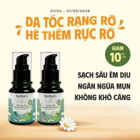 [GIẢM 10%] COMBO NƯỚC TẨY TRANG + GEL RỬA MẶT NHA ĐAM XƯƠNG RỒNG
