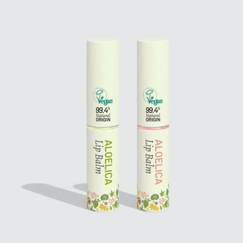 Son Dưỡng Thuần Chay Nha Đam Cam Thảo AloeLica Dưỡng Hồng - Căng Bóng - Mờ Thâm 3.5G