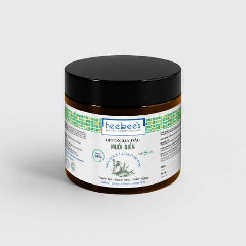 Detox Da Đầu Muối Biển Làm Sạch Sâu Nuôi Dưỡng Chu Kỳ Tái Tạo Tóc 200Gram