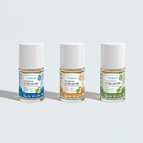 Serum Khử Mùi Thuần Chay Lá Trầu Cam Thảo - Khử Mùi, Sáng Mịn, Mờ Thâm 30ml