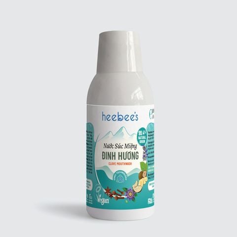 Nước Súc Miệng Thảo Dược Thuần Chay Đinh Hương Sạch Khuẩn, Tiêu Viêm, Thơm Mát Tự Nhiên 150ml