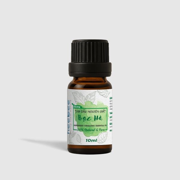 Tinh Dầu Bạc Hà Nguyên Chất Heebee 10Ml - Peppermint Organic Essential Oil