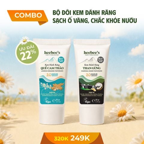 COMBO KEM ĐÁNH RĂNG GIẢM Ê BUỐT - VIÊM NƯỚU - BÙ KHOÁNG MEN RĂNG