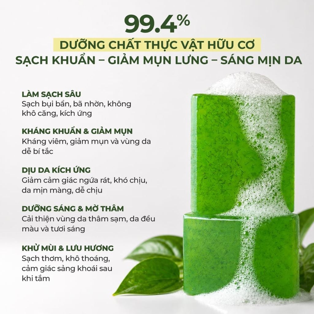 XÀ BÔNG TẮM TRẦU KHÔNG 100G