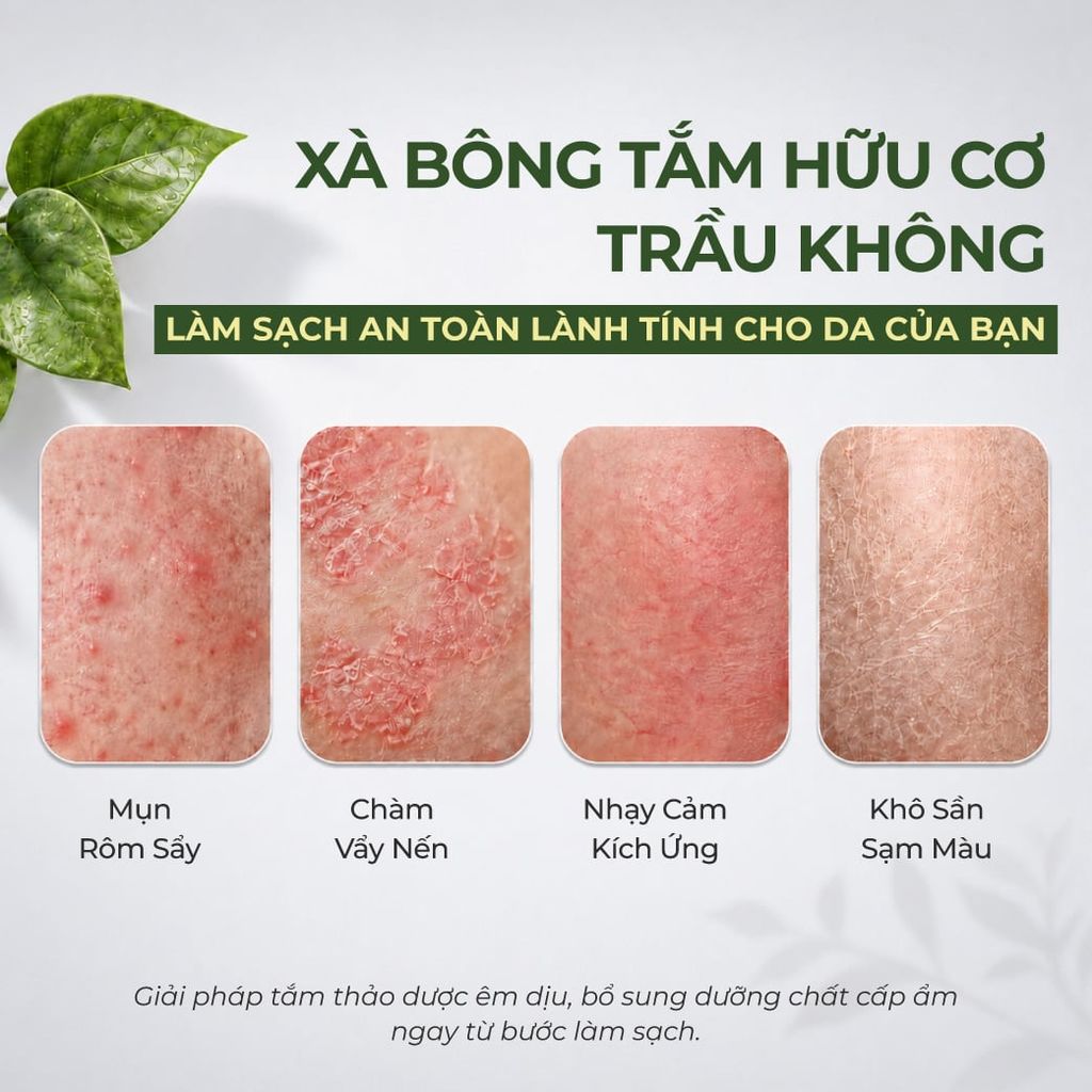 XÀ BÔNG TẮM TRẦU KHÔNG 100G