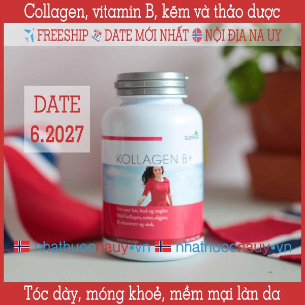  Collagen kết hợp vitamin B | Sunkost Kollagen B+ 