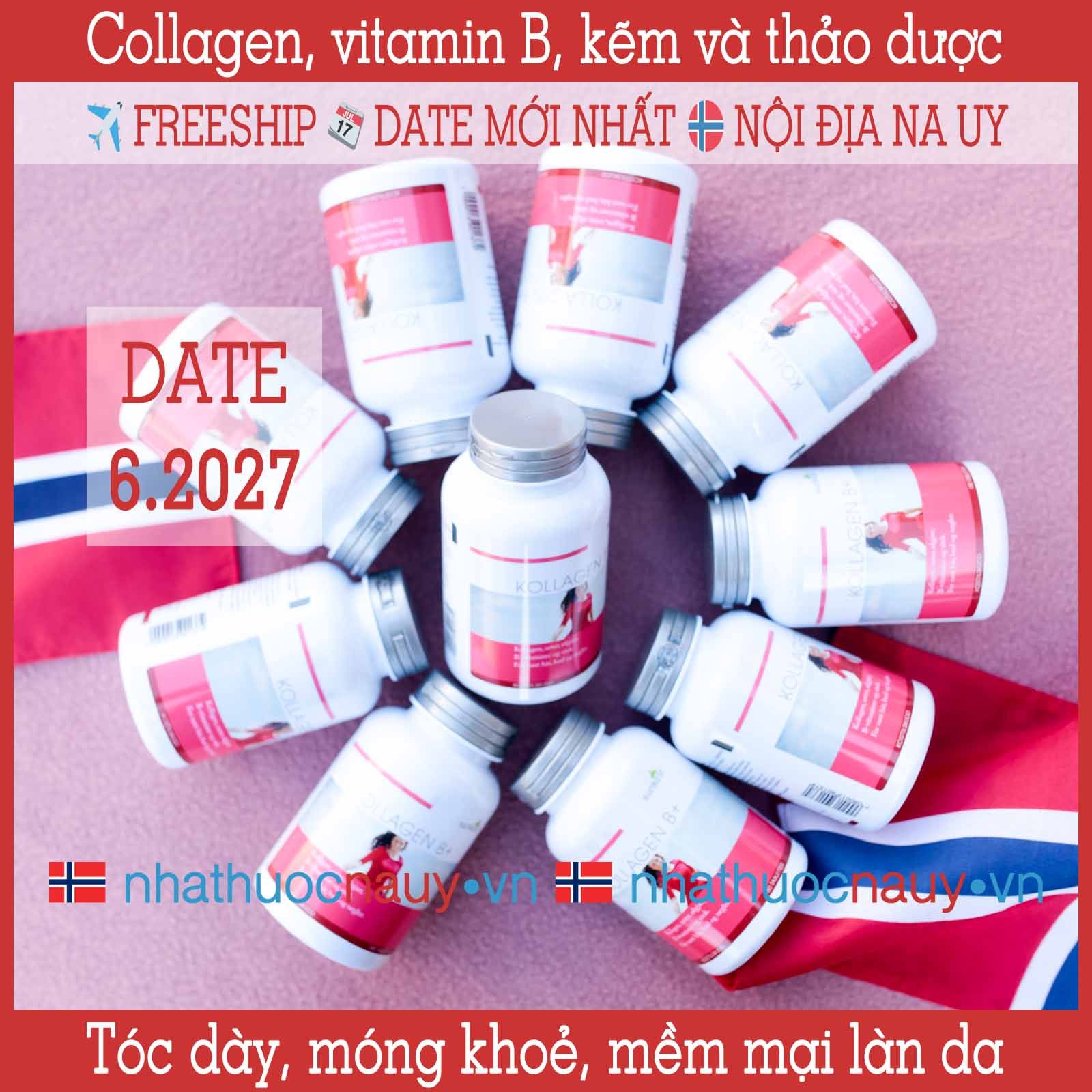  Collagen kết hợp vitamin B | Sunkost Kollagen B+ 