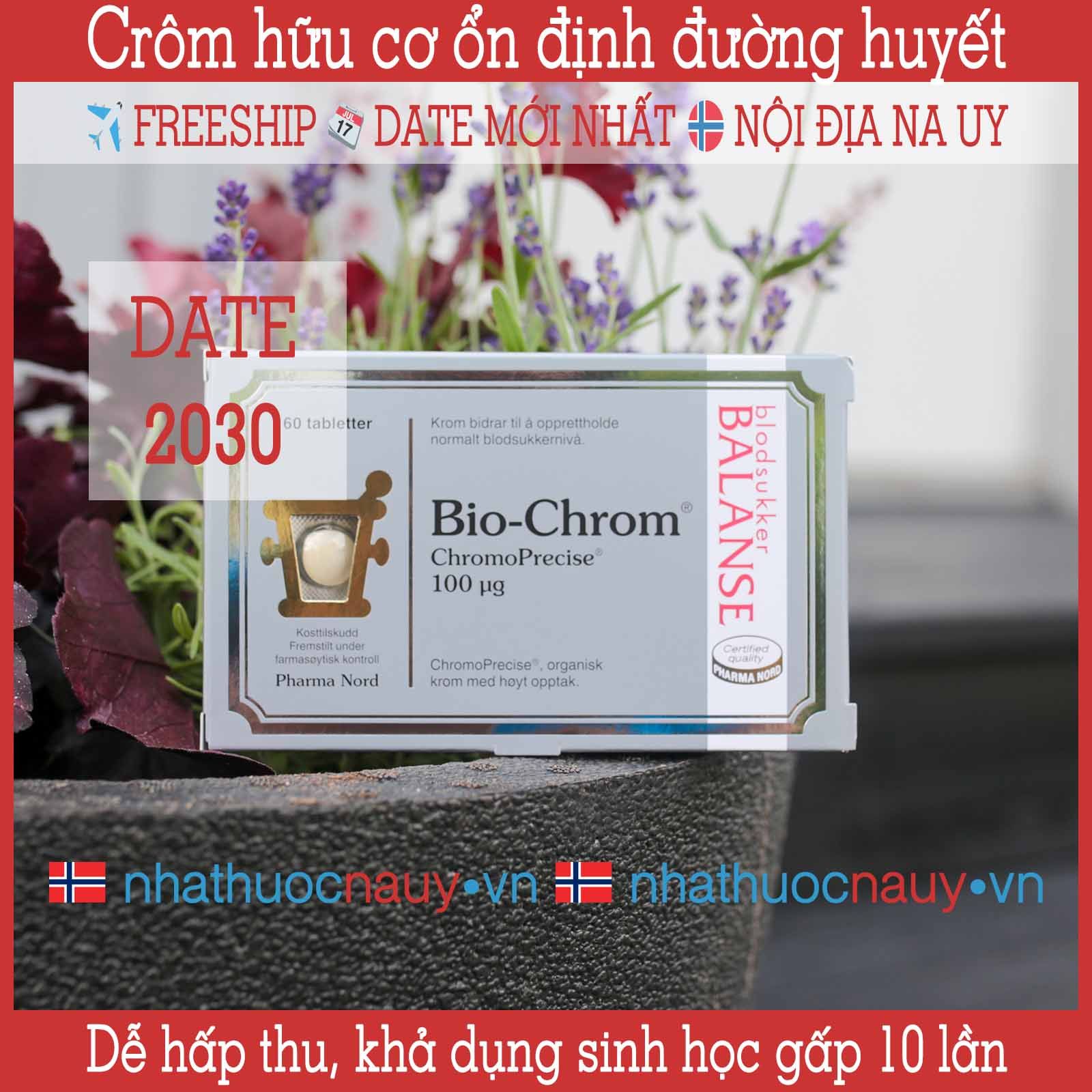  Crôm hữu cơ ổn định đường huyết | Pharma Nord Bio-Chrom 